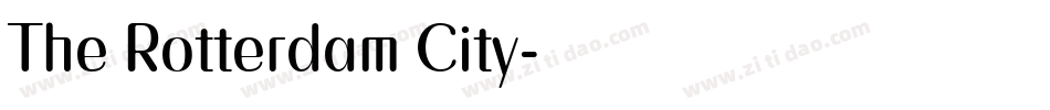 The Rotterdam City字体转换